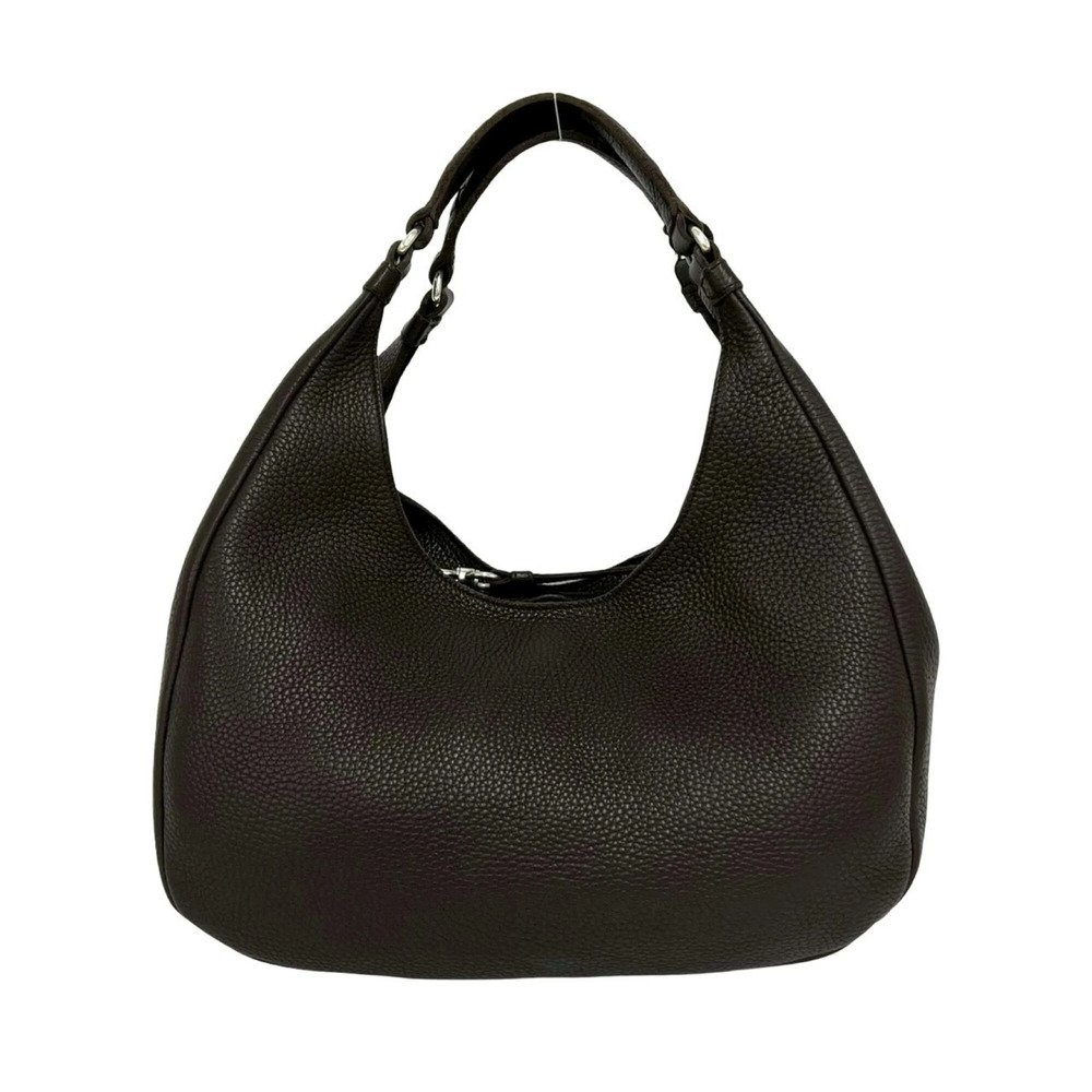 BOTTEGA VENETA Brown Leather Intrecciato Shoulder Bag